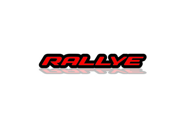 Dodge Challenger trunk rear emblem between tail lights with Rallye logo