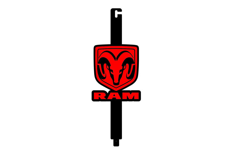 Car Show Stainless Steel Hood Prop with Ram Logo