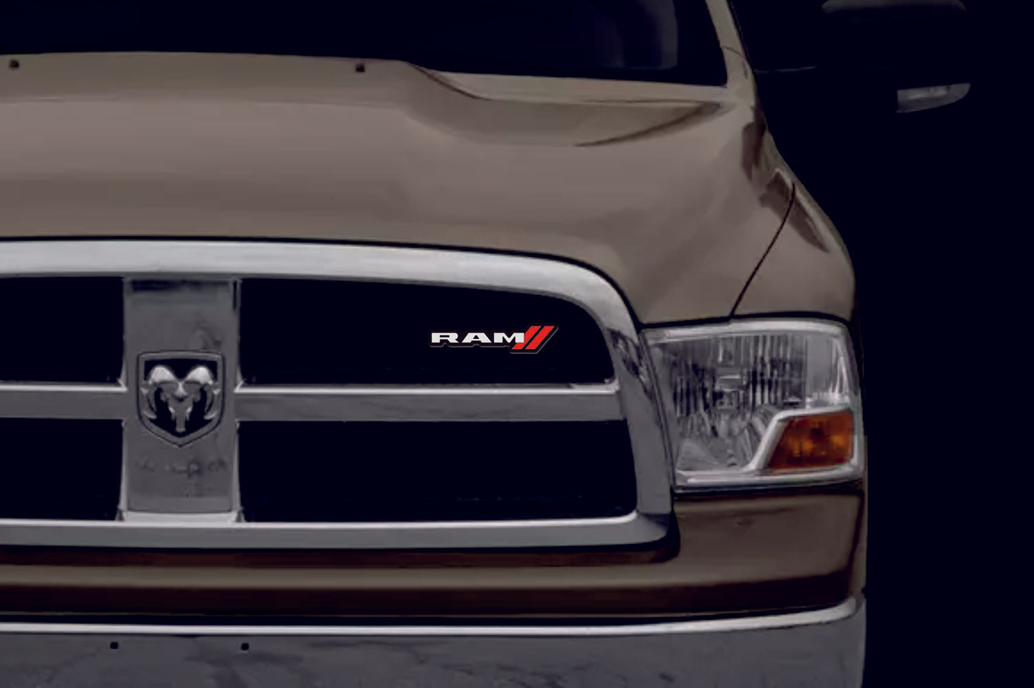 DODGE RAM Radiator grille emblem with Ram + Dodge logo