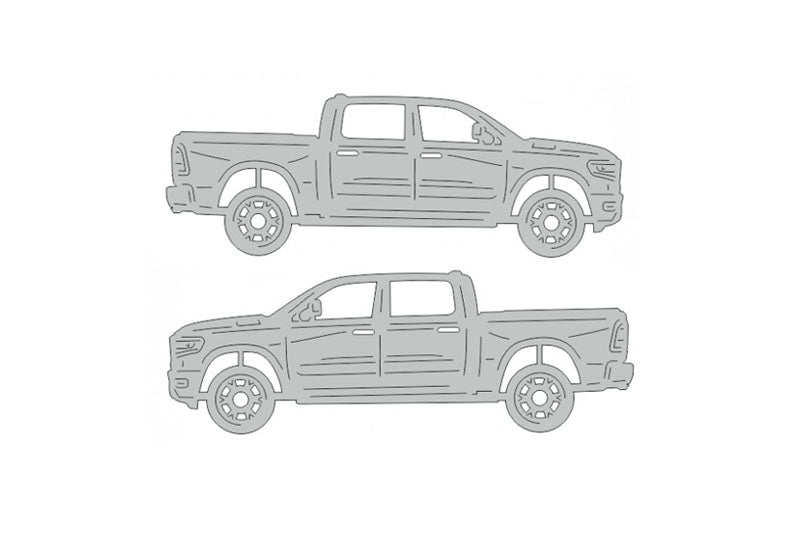 Dodge Ram V (2019+) Floor Mat Emblem Set – Stainless Steel Badges Car Mats Badges Decoin