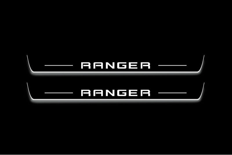 Ford Ranger IV 2018-2022 Led Sill Plates With Logo Ranger