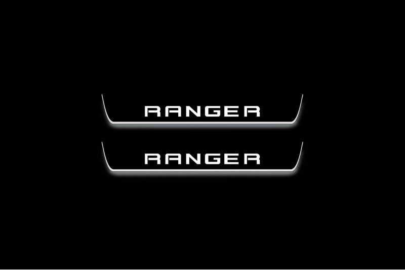 Ford Ranger IV 2018-2022 Led Sill Plates With Logo Ranger