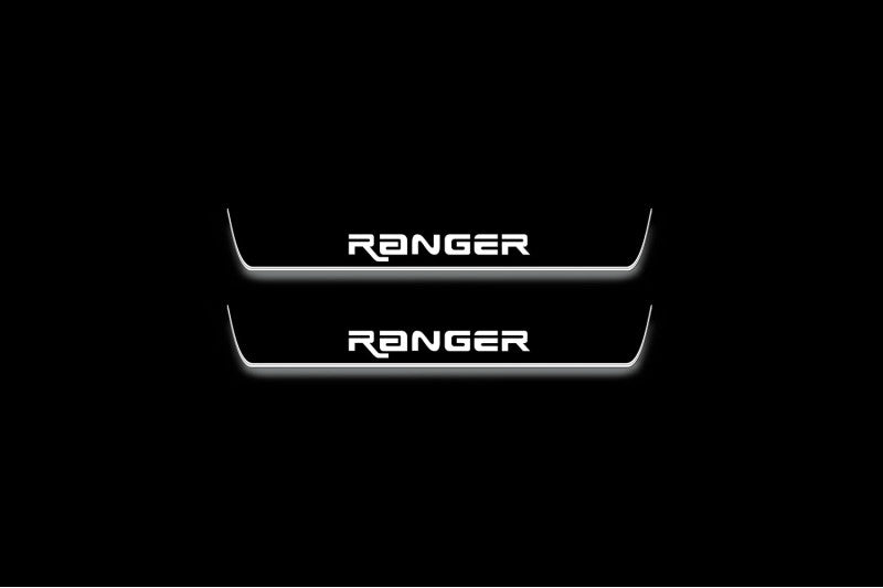 Ford Ranger IV 2018-2022 Led Sill Plates With Logo Custom Ranger