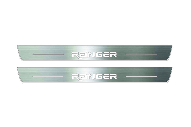 Ford Ranger IV 2018-2022 Led Sill Plates With Logo Custom Ranger