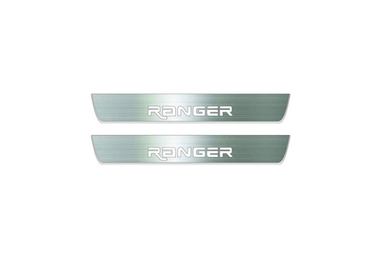Ford Ranger IV 2018-2022 Led Sill Plates With Logo Custom Ranger