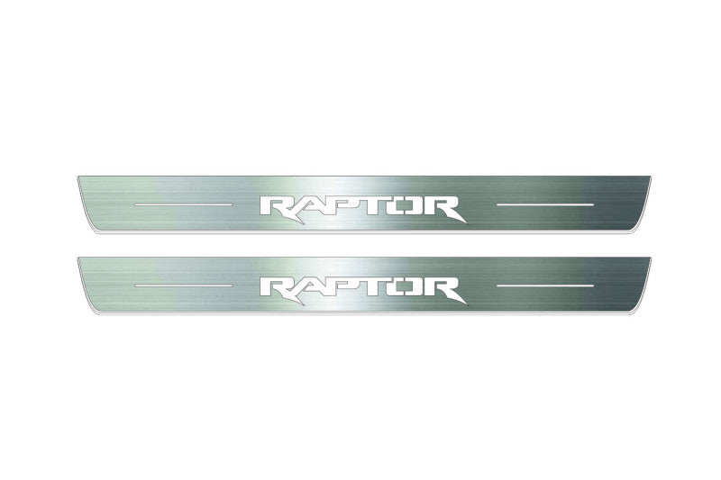 Ford Ranger IV 2018-2022 Led Sill Plates With Logo Raptor