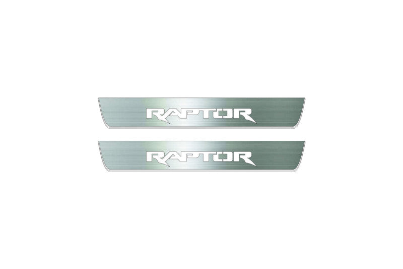 Ford Ranger IV 2018-2022 Led Sill Plates With Logo Raptor