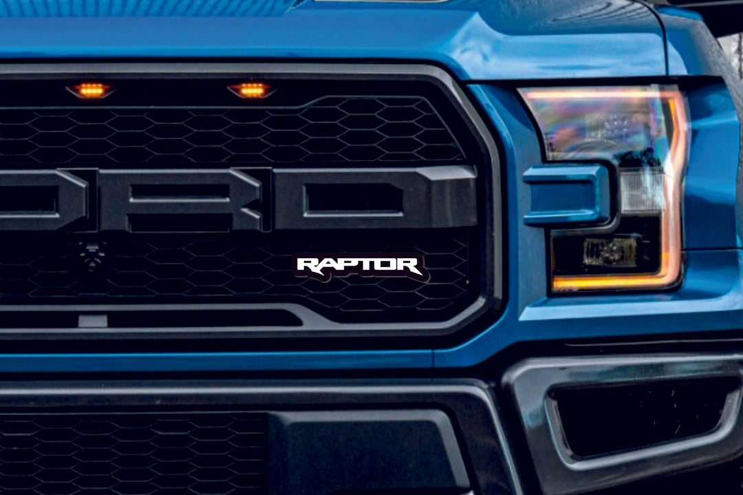 Ford Illuminated LED Radiator Grille Emblems and Badges with Raptor logo Ford Led Emblems decoinfabric