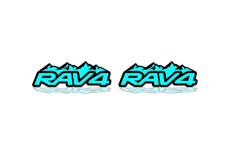 Toyota Rav4 Emblem & Badges set with Rav4 logo (Type 2)