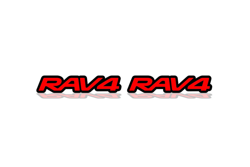 Toyota Rav4 Emblem & Badges set with Rav4 logo Toyota emblems decoinfabric