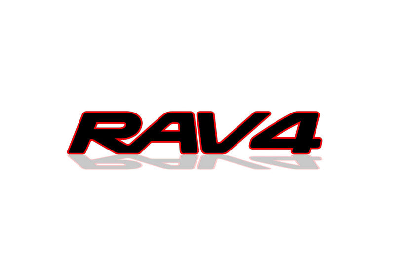 Toyota tailgate trunk rear 3D emblem with Rav4 logo (type MIXT)
