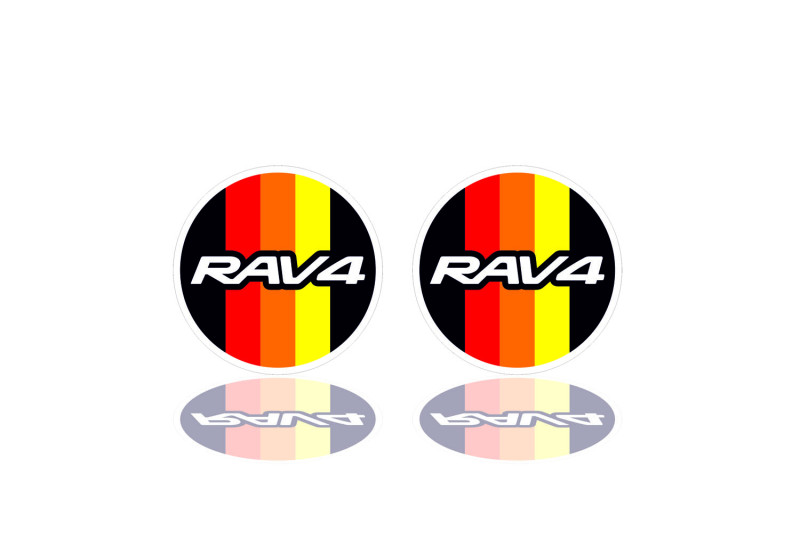 Toyota Rav4 Emblem & Badges set with Rav4 logo (Type 3)