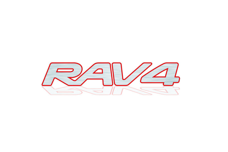 Toyota tailgate trunk rear 3D emblem with Rav4 logo (type MIXT) Toyota emblems decoinfabric
