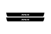 Toyota Rav4 IV 2012-2019 Led Door Sill Pro With Logo Rav4 (Premium Painting) Toyota Led Door Sills PRO opdesign