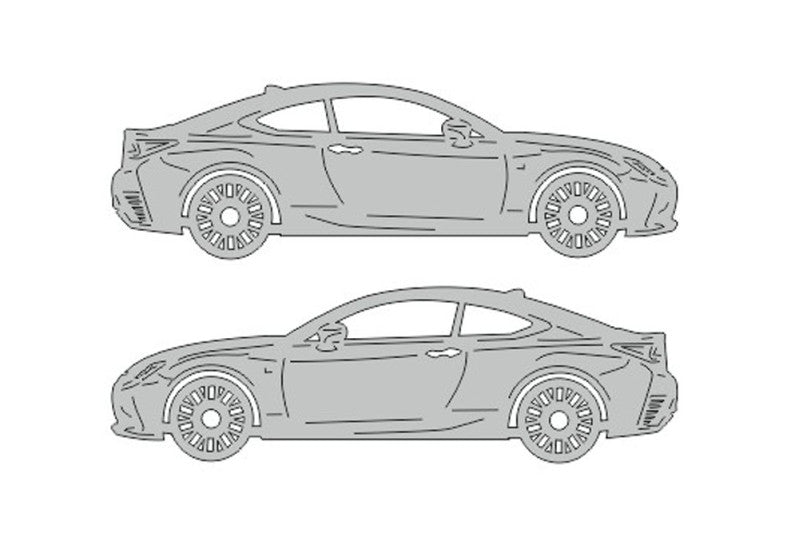 Lexus RC (2014+) Floor Mat Emblem Set – Stainless Steel Badges Car Mats Badges Decoin