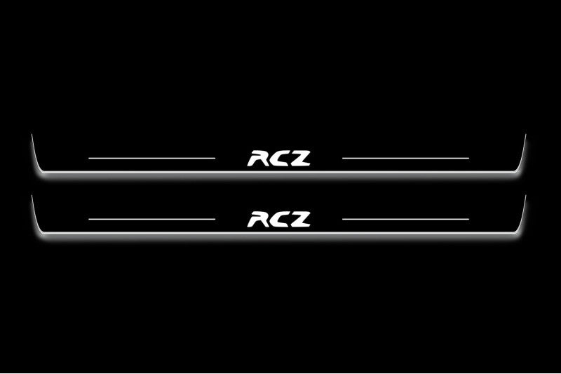 Peugeot RCZ 2010-2016 Auto Door Sills With Logo RCZ