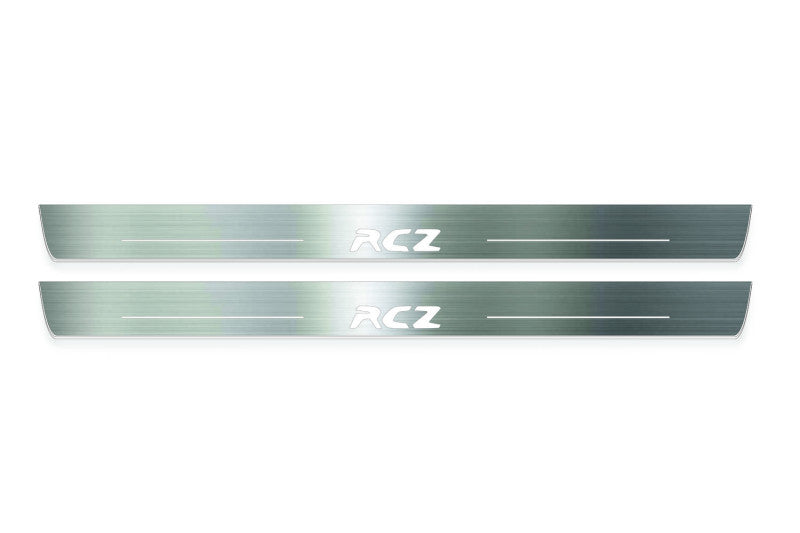 Peugeot RCZ 2010-2016 Auto Door Sills With Logo RCZ