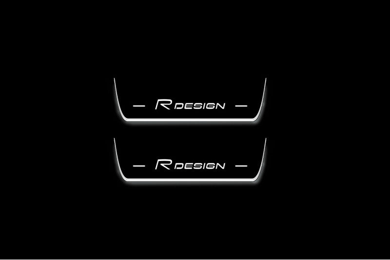 Volvo XC90 II 2015+ LED Car Door Sill With Logo Rdesign