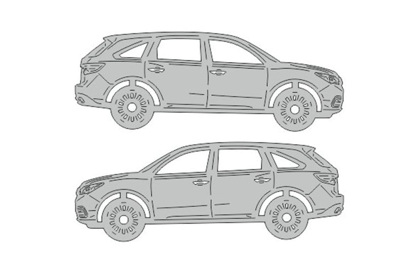 Аcura RDX II (2013-2018) Floor Mat Emblem Set – Stainless Steel Badges Car Mats Badges Decoin