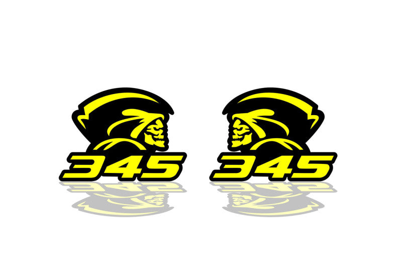 Dodge Emblem & Badges set with Reaper 345 logo Dodge emblems decoinfabric