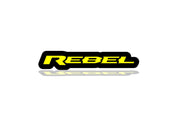 Dodge Illuminated LED Radiator Grille Emblems and Badges with Rebel logo Dodge Led emblems decoinfabric