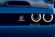 DODGE Radiator grille emblem with Hellcat + Redeye logo Dodge emblems decoinfabric