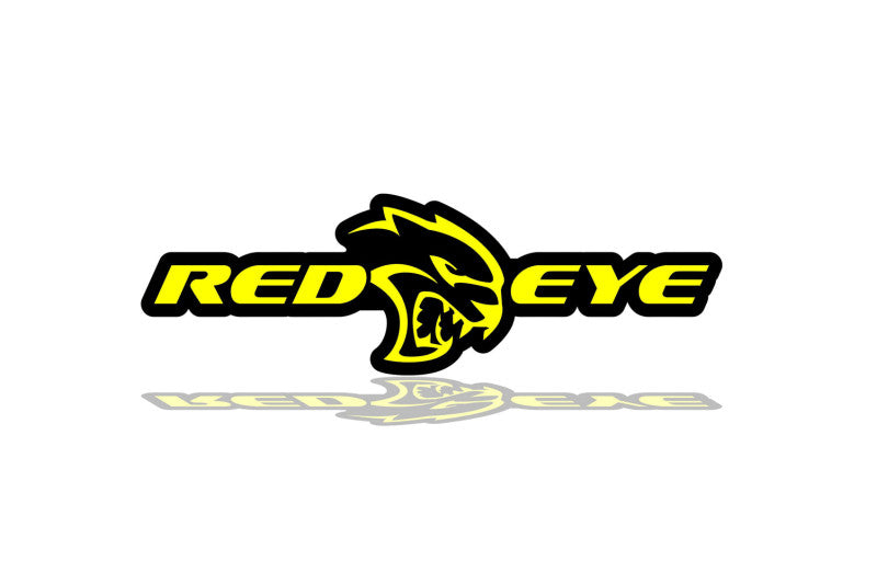 Dodge Radiator grille emblem with Redeye Hellcat (type 2) logo