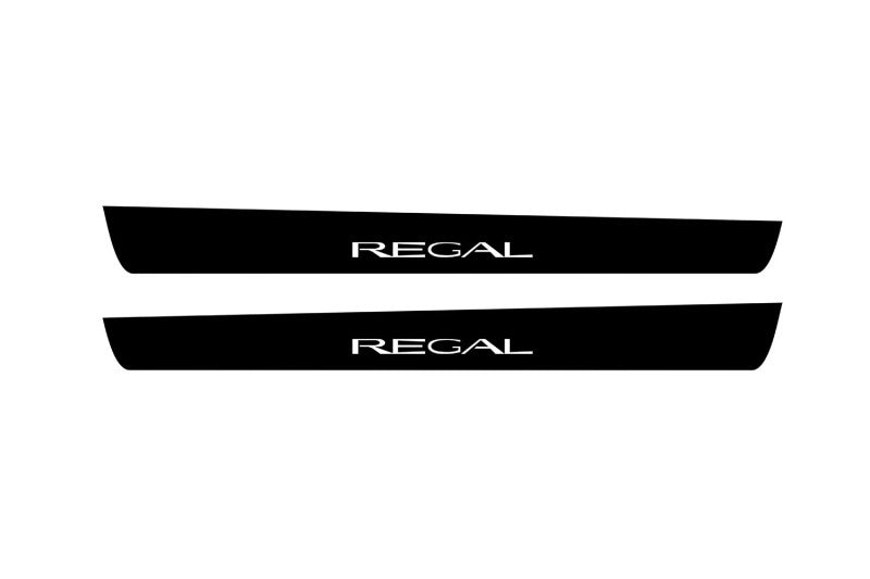 Buick Regal V 2008-2017 Led Door Sill Pro With Logo Regal (Premium Painting) Buick Led Door Sills PRO opdesign