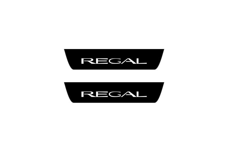 Buick Regal V 2008-2017 Led Door Sill Pro With Logo Regal (Premium Painting)