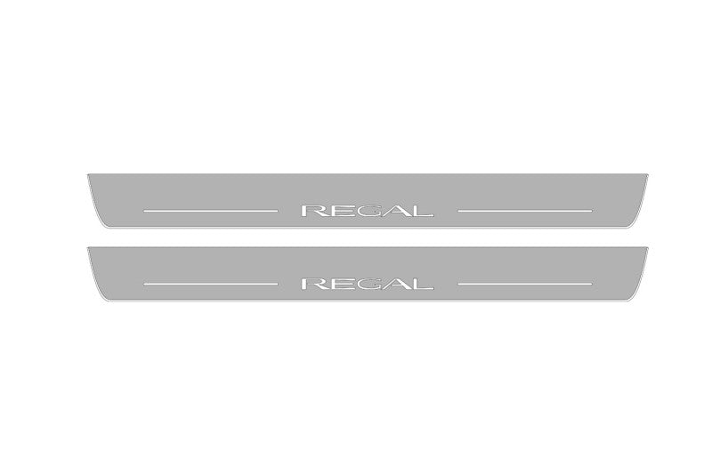 Buick Regal VI 2017+ Led Door Sills With Logo Regal Buick Led Door Sills opdesign