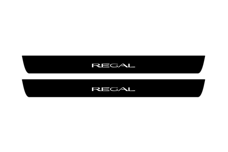 Buick Regal VI 2017+ Led Door Sill Pro With Logo Regal (Premium Painting) Buick Led Door Sills PRO opdesign