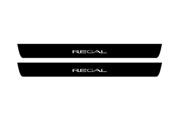 Buick Regal VI 2017+ Led Door Sill Pro With Logo Regal (Premium Painting)