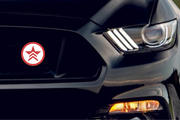 Mass Effect Radiator grille emblem with RENEGADE logo Custom design emblems decoinfabric