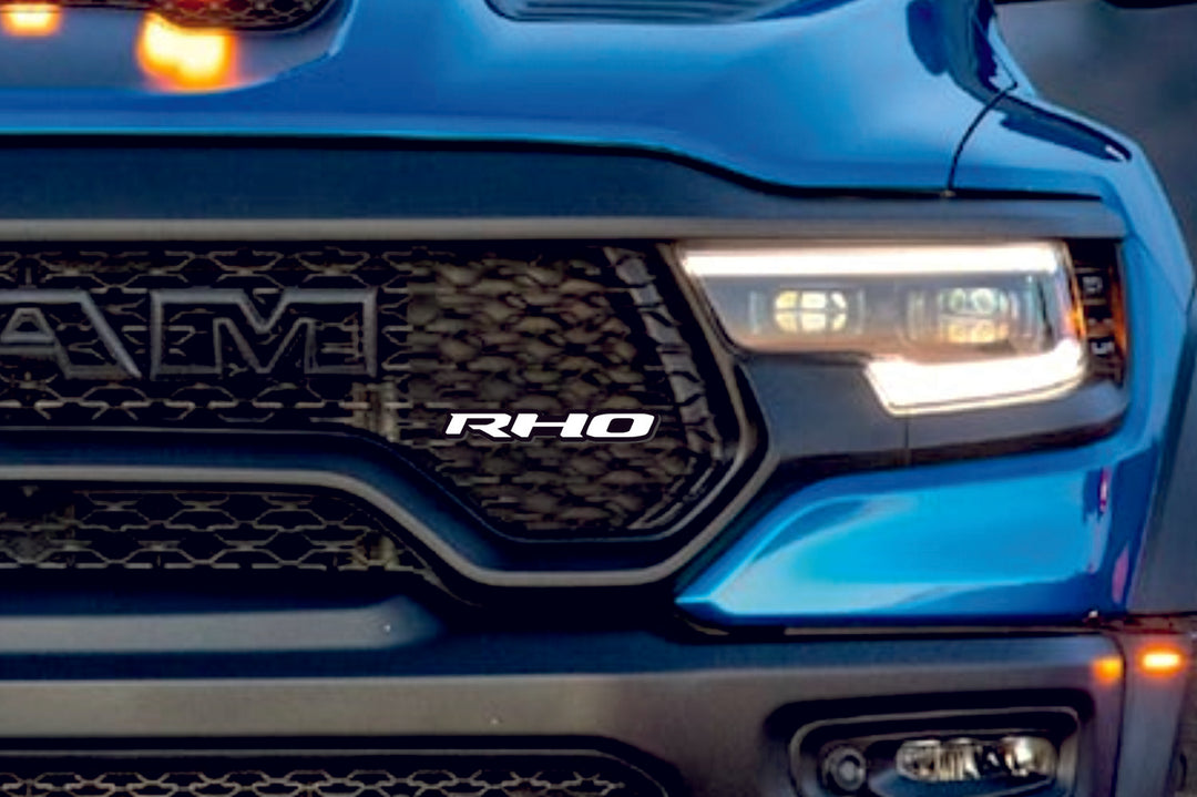 DODGE Radiator grille emblem with RHO logo Dodge emblems decoinfabric