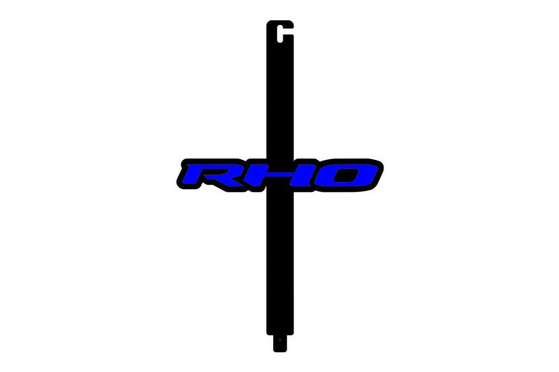 Car Show Stainless Steel Hood Prop with RHO Logo