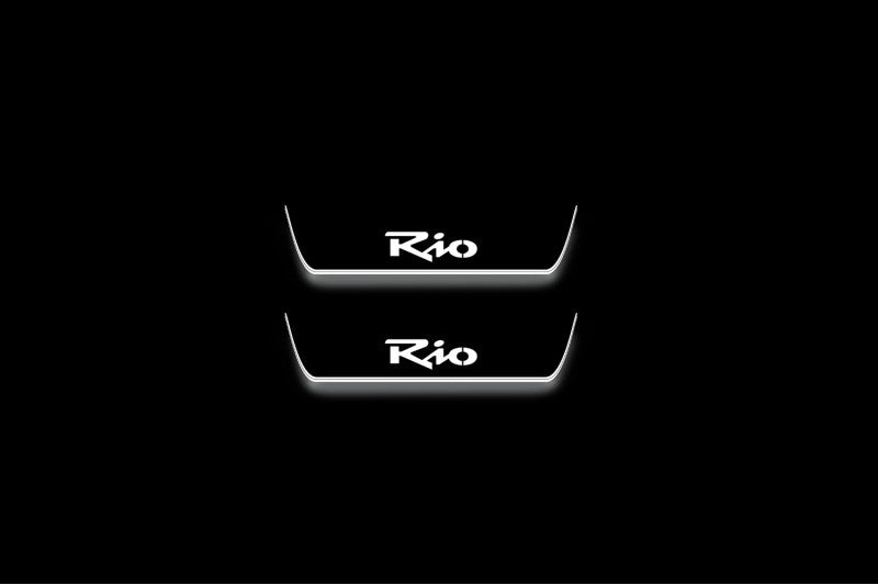 KIA Rio II 2005-2011 Door Sill Led Plate With Logo Rio