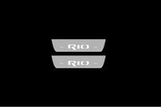 KIA Rio III 2011-2017 Door Sill Led Plate With Logo Rio KIA Led Door Sills opdesign