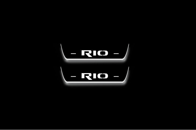 KIA Rio III 2011-2017 Door Sill Led Plate With Logo Rio
