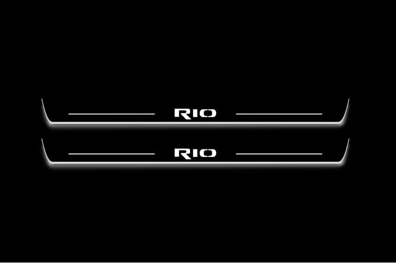 KIA Rio III 2011-2017 Door Sill Led Plate With Logo Rio