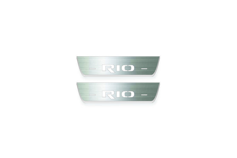 KIA Rio III 2011-2017 Door Sill Led Plate With Logo Rio
