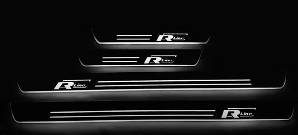 Volkswagen Passat B7 EU LED Door Sills With  R-line Logo