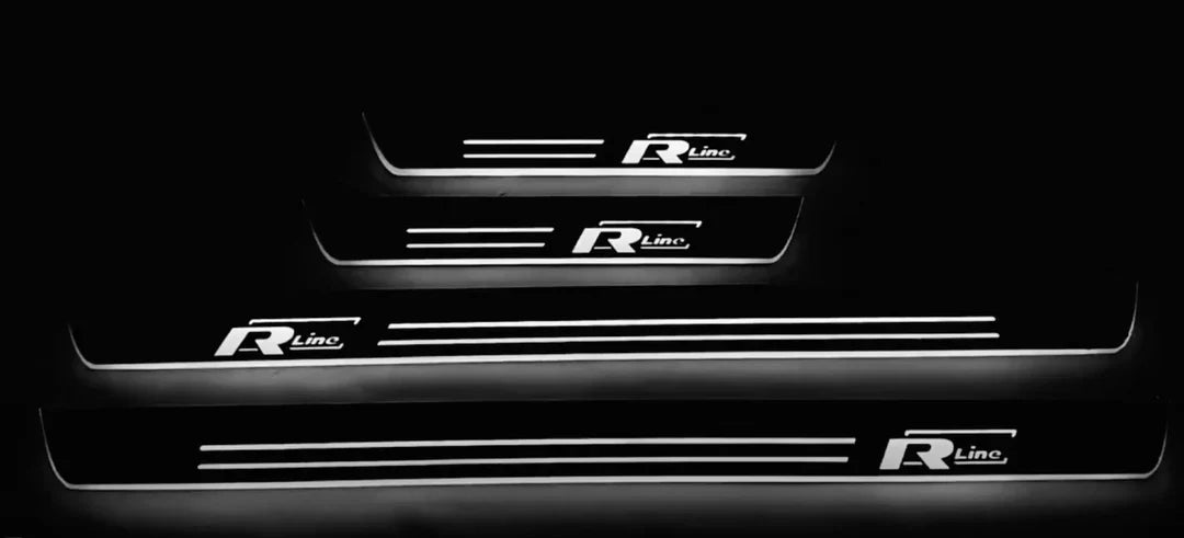 Volkswagen Passat B8 2015-2023 LED Door Sills With R-line Logo Volkswagen Led Door Sills opdesign