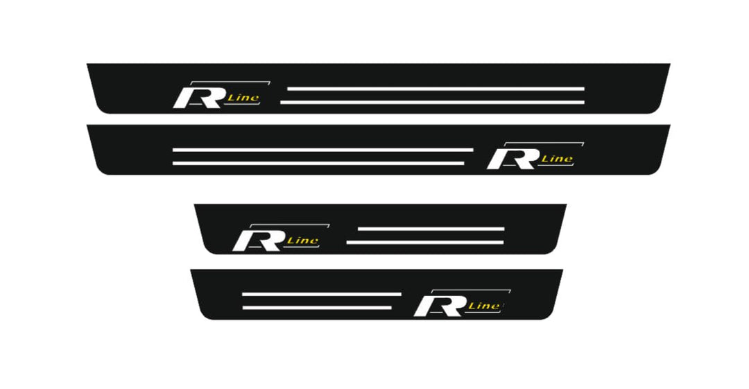 Volkswagen Passat B7 EU 2010-2015 LED Door Sills With R-line Logo Volkswagen Led Door Sills opdesign