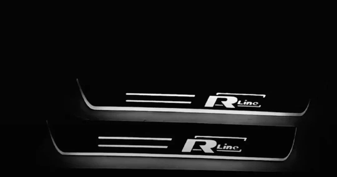 Volkswagen Passat B7 EU 2010-2015 LED Door Sills With R-line Logo Volkswagen Led Door Sills opdesign