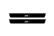 Volkswagen Touareg II 2010-2018 Led Door Sill Pro With Logo R-Line (Premium Painting) Volkswagen Led Door Sills PRO opdesign