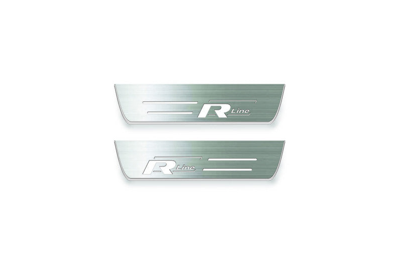 Volkswagen Touareg II 2010-2018 Led Door Sills With Logo R-Line
