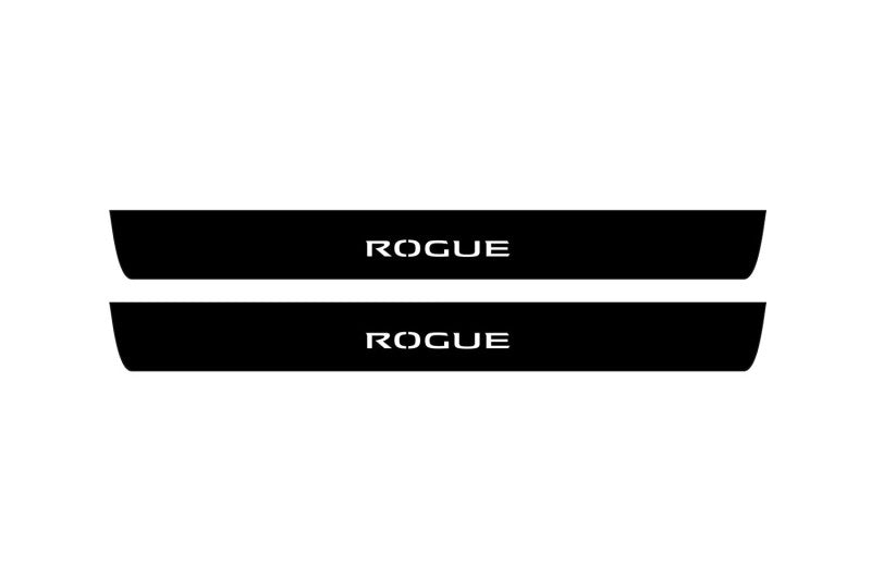 Nissan Rogue II 2014-2021 Car Door Sill With Logo Rogue (Premium Painting)