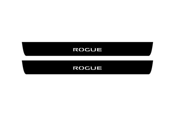 Nissan Rogue II 2014-2021 Car Door Sill With Logo Rogue (Premium Painting)