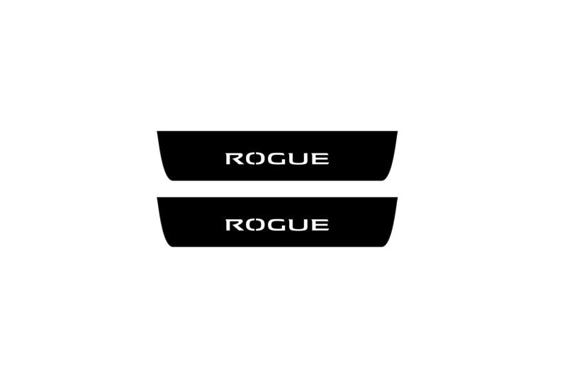 Nissan Rogue II 2014-2021 Car Door Sill With Logo Rogue (Premium Painting)