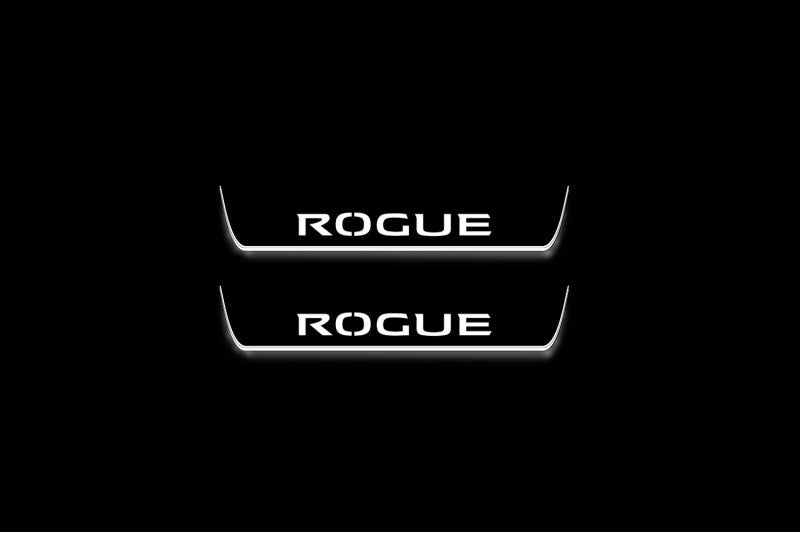 Nissan Rogue III 2021+ LED Door Sills With Logo Rogue